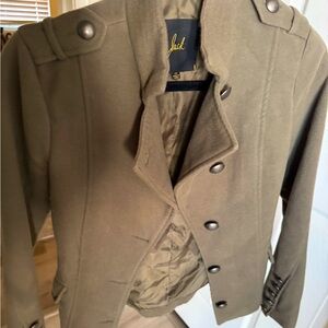 Jack supper cute, pea coat with button details.